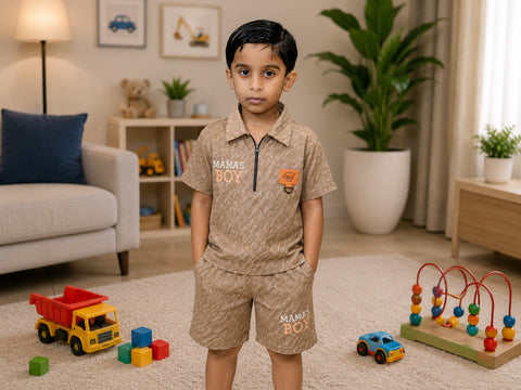 Mama's Boy Premium China Fabric Summer Co-Ord Set (1-4 Years)